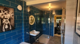 Blue Bathroom - Victorian Style Floor