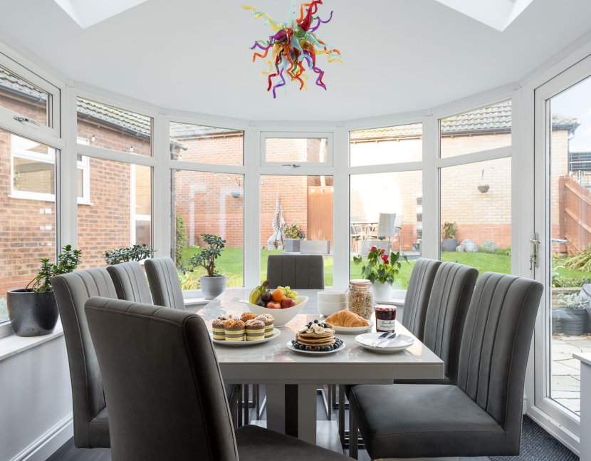 Contempoary Conservatory dining area