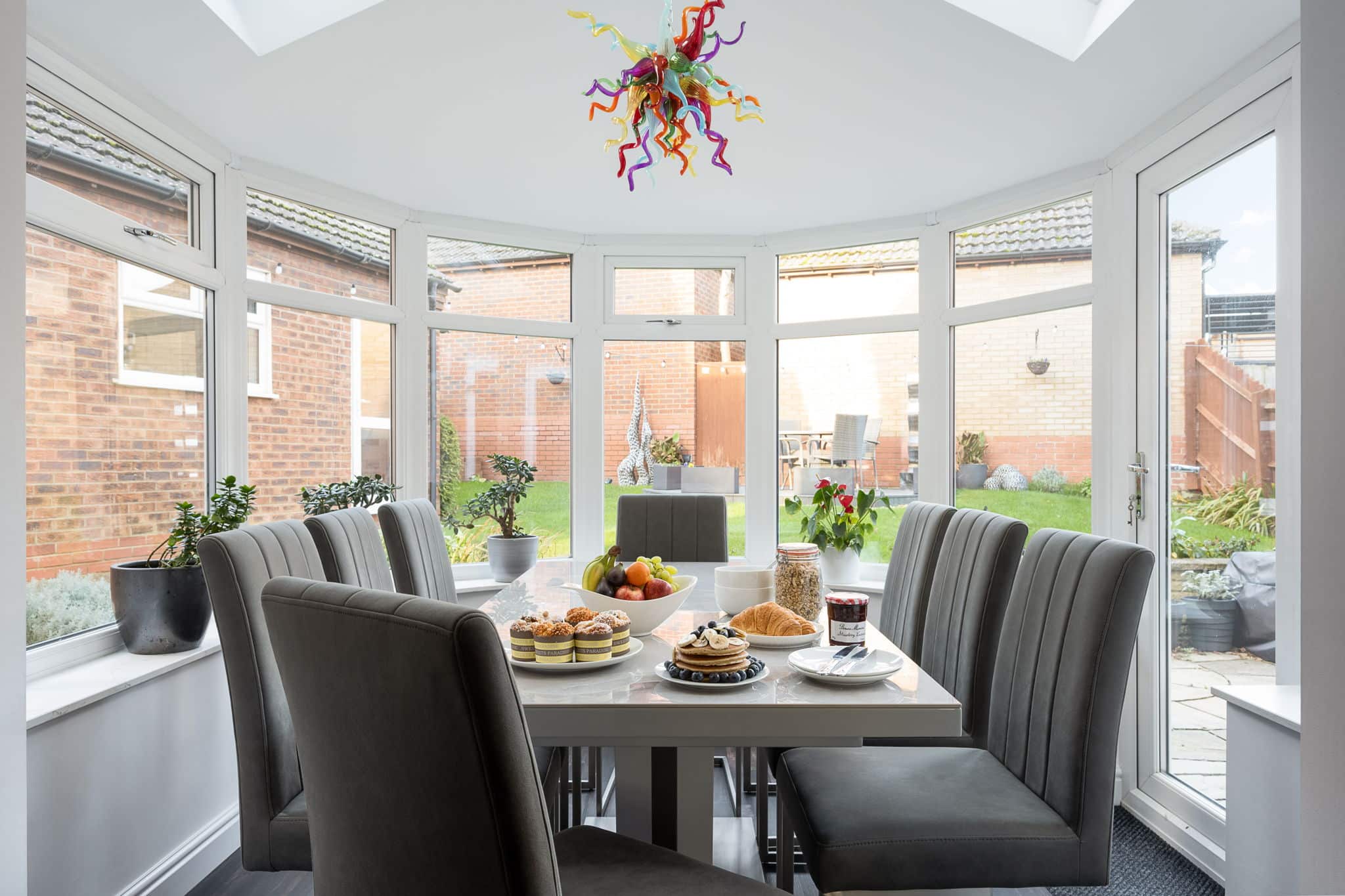 Contempoary Conservatory dining area
