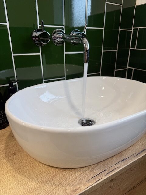 Green Tiled Bathroom