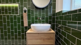 Green Tiled Bathroom