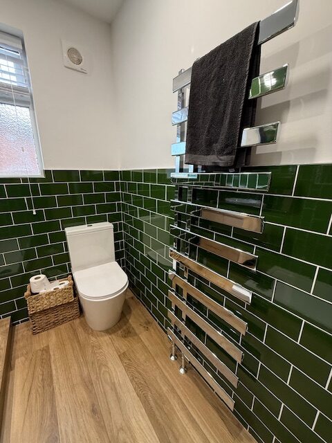 Green Tiled Bathroom