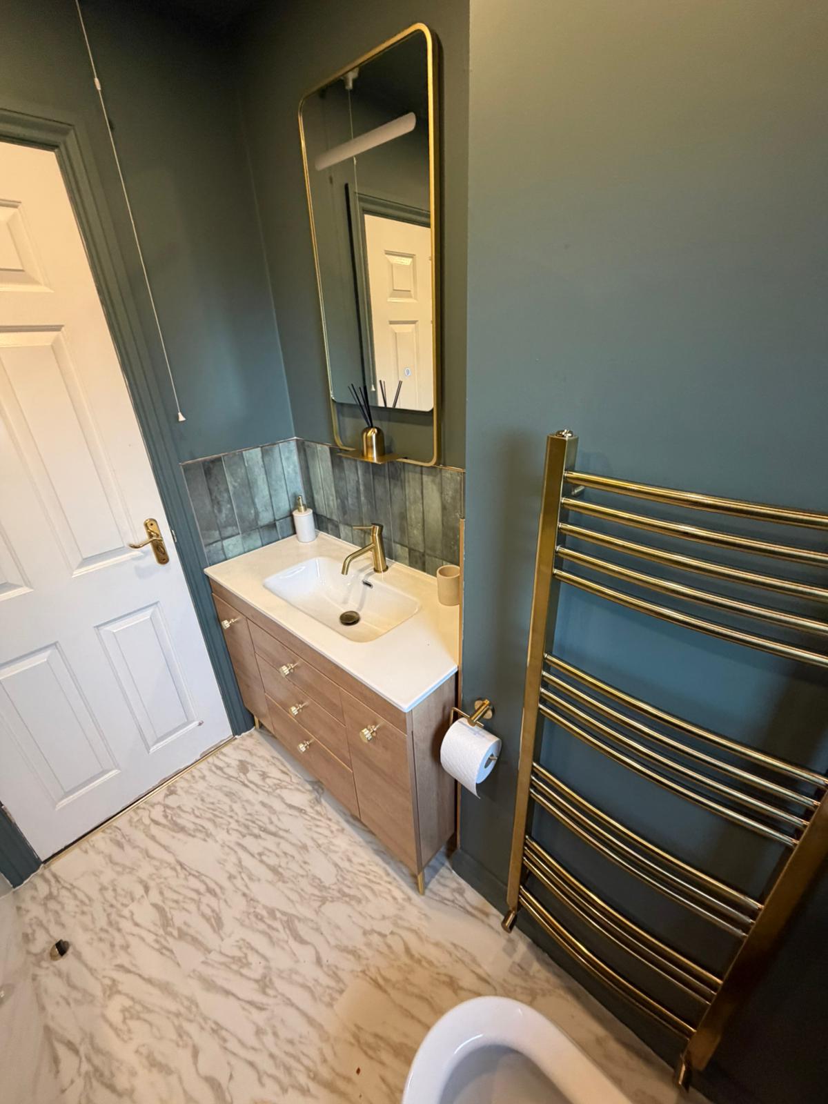 Half Tiled Bathroom