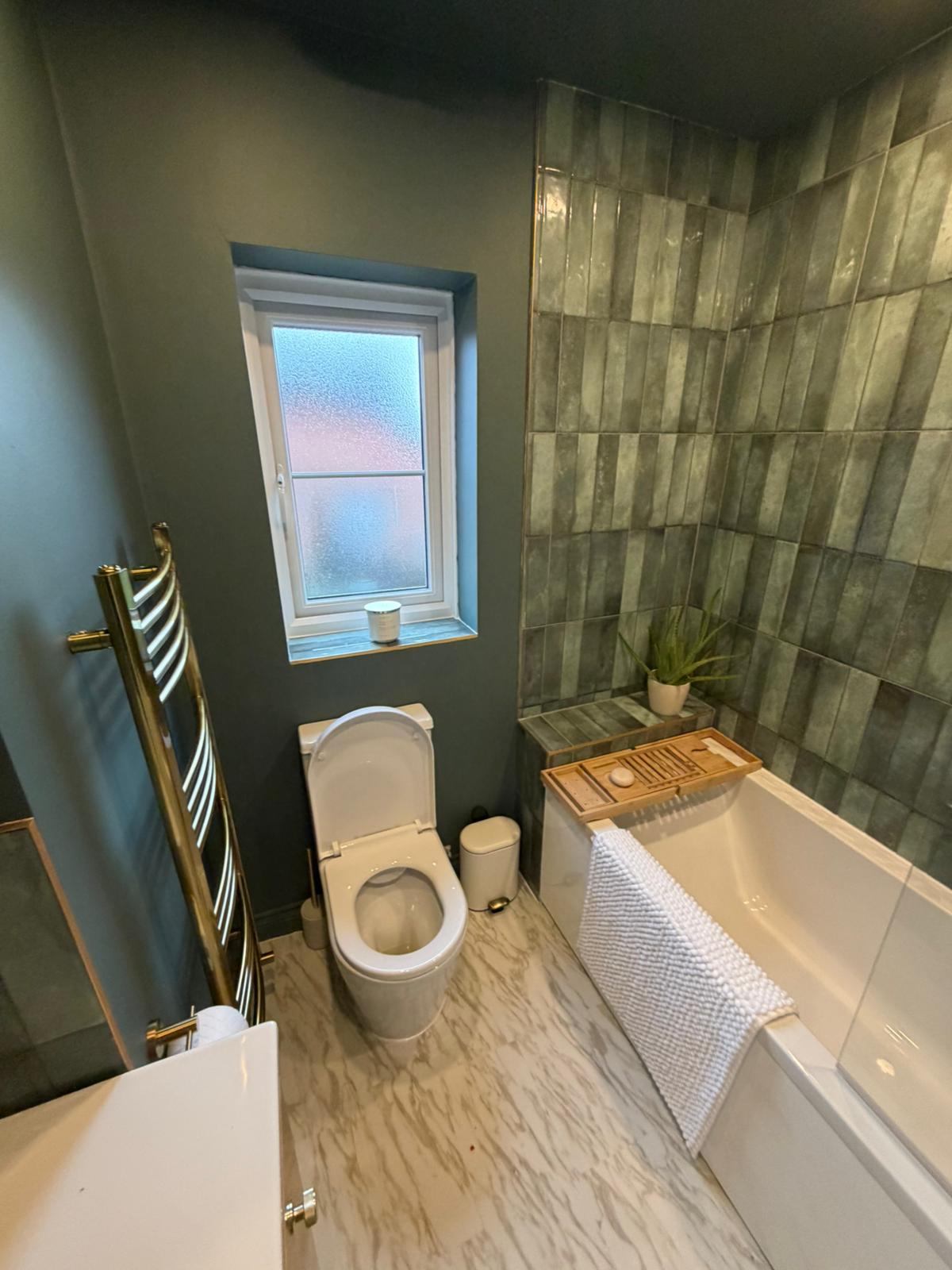 Half Tiled Bathroom