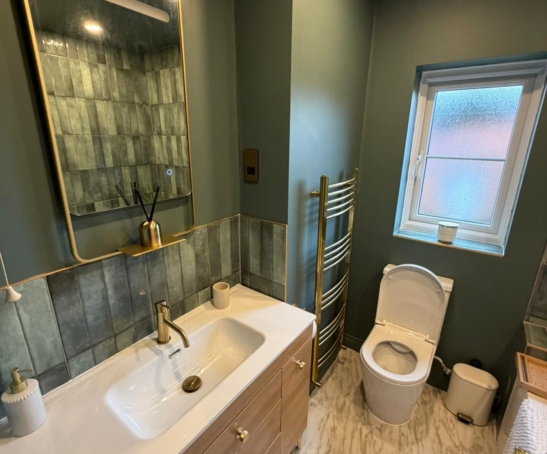 Half Tiled Bathroom