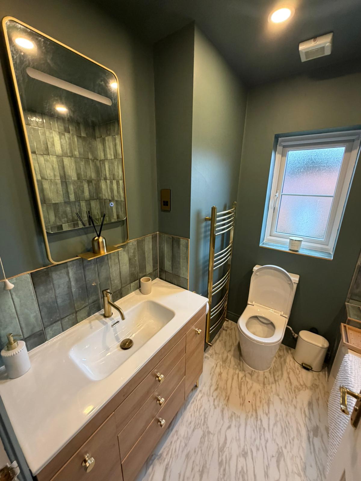 Half Tiled Bathroom