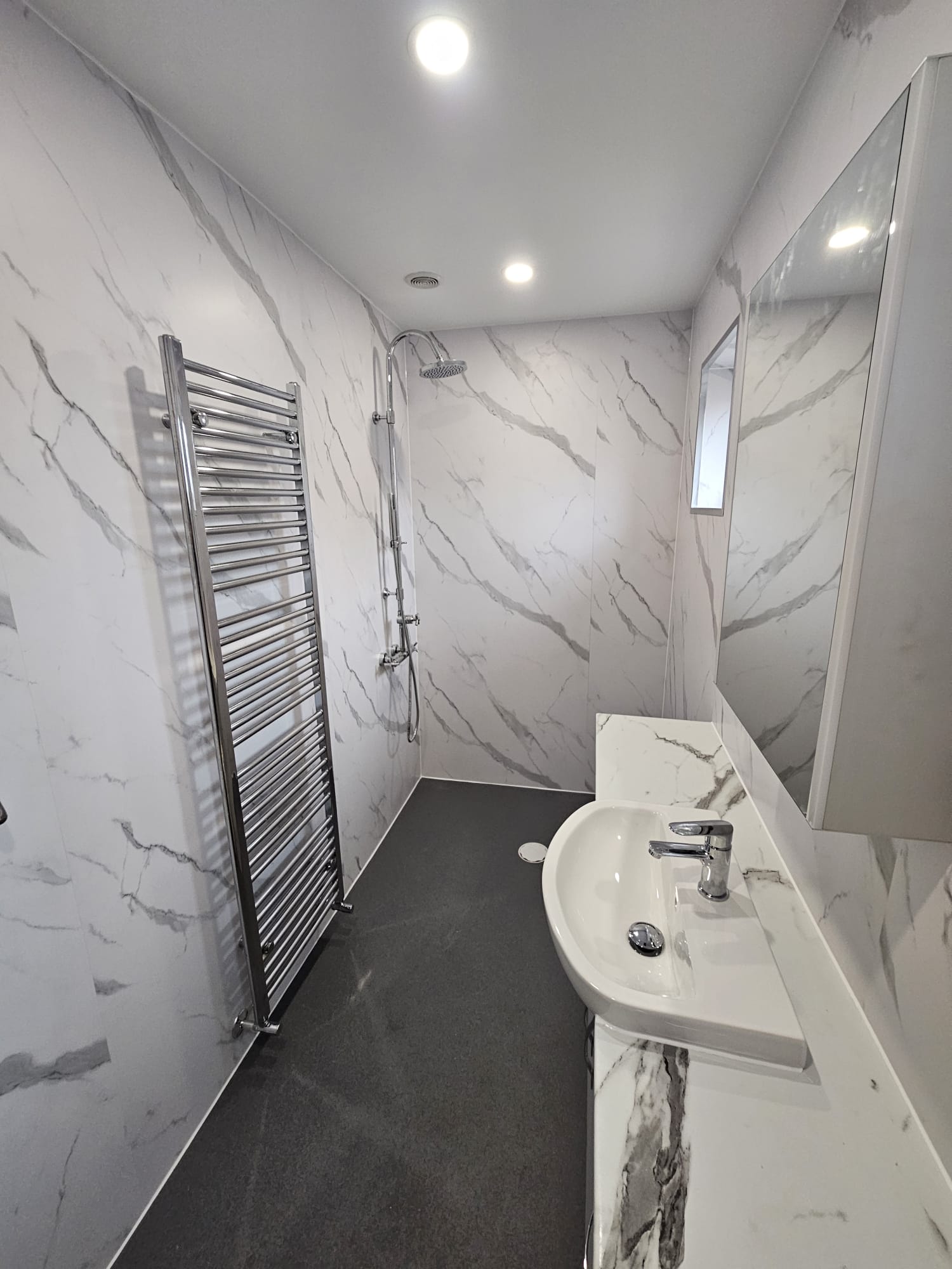 Carrara Marble Wet Room