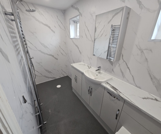 Carrara Marble Wet Room
