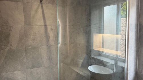 Matt Grey Slate Shower