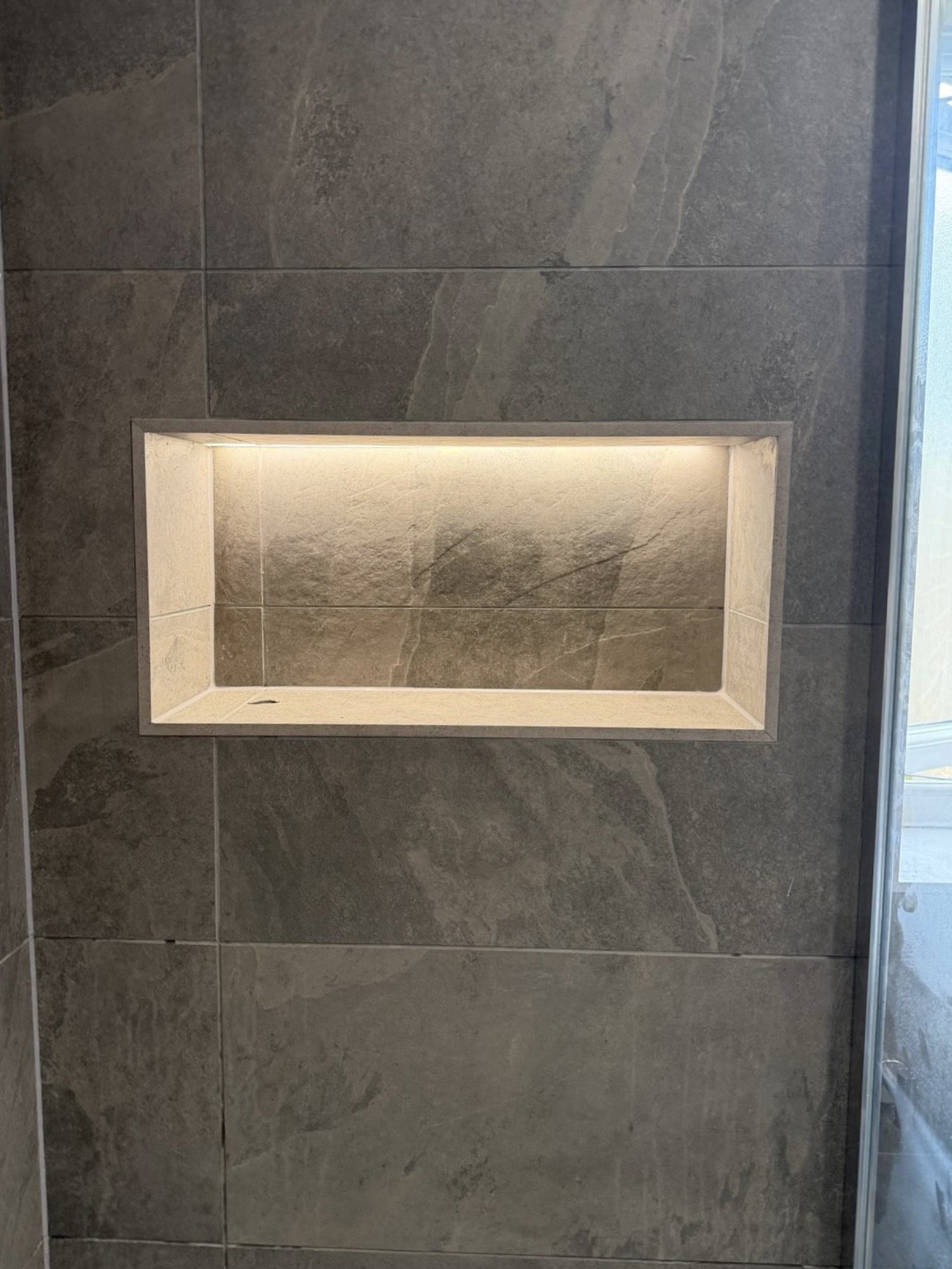 Matt Grey Slate Shower
