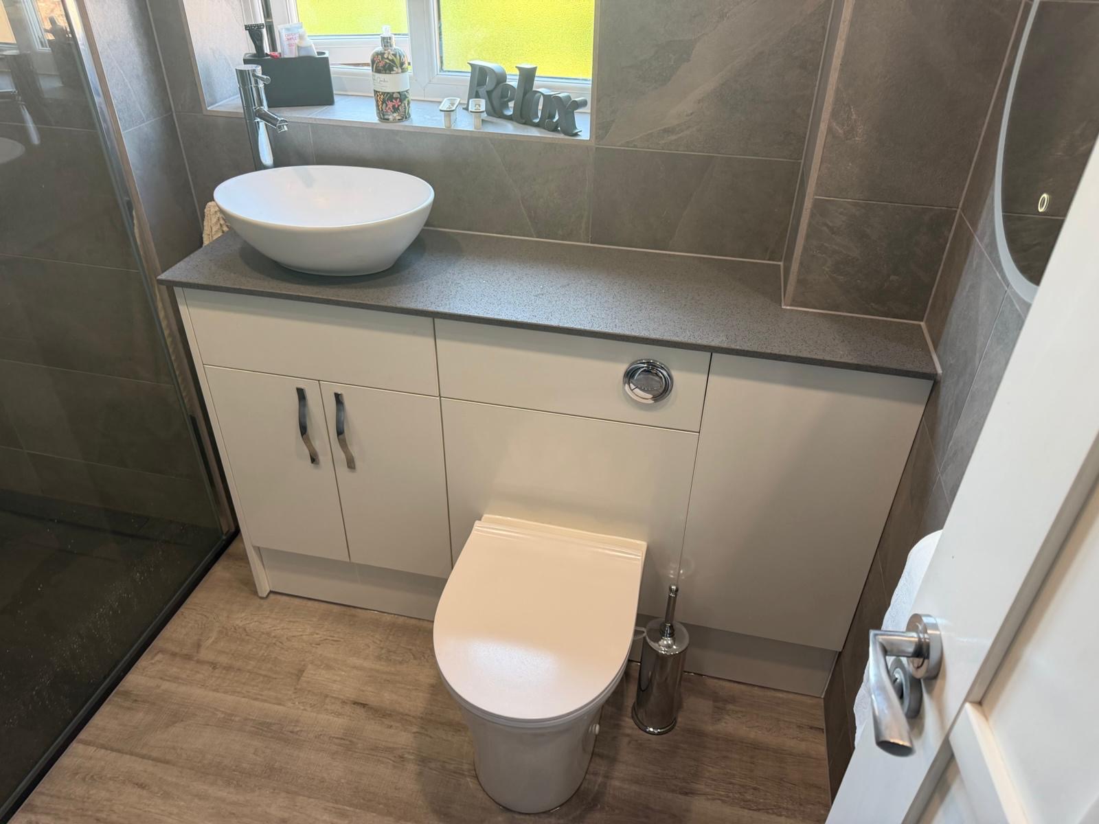 Matt Grey Slate Shower
