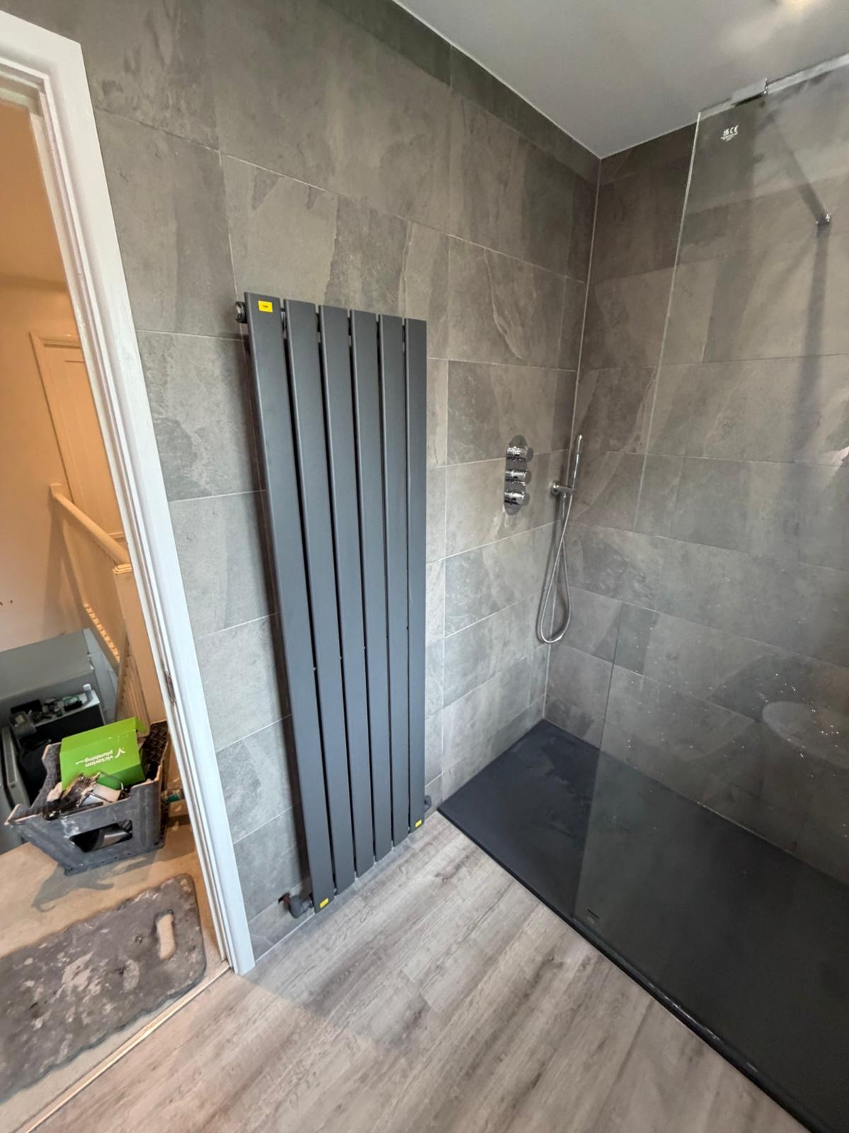 Matt Grey Slate Shower
