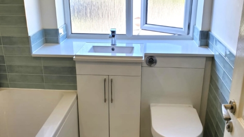 Chequer Floor Bathroom