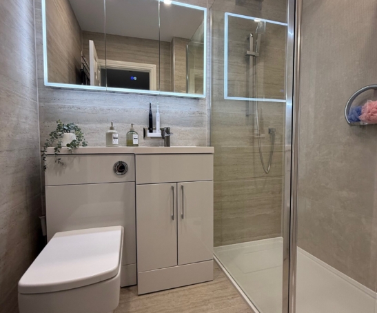 Travertine Shower