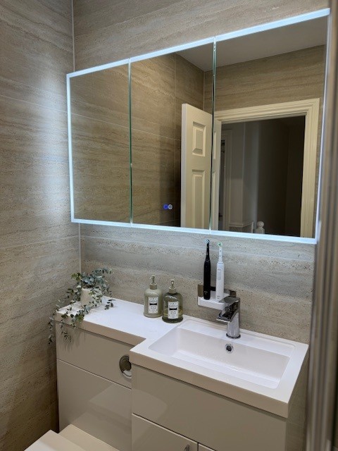Travertine Shower