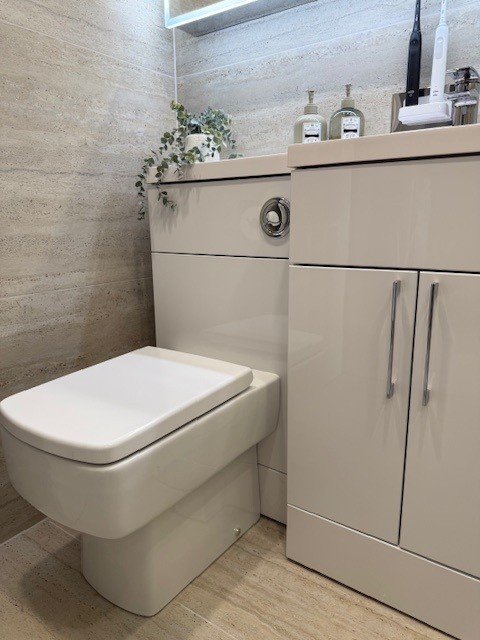 Travertine Shower