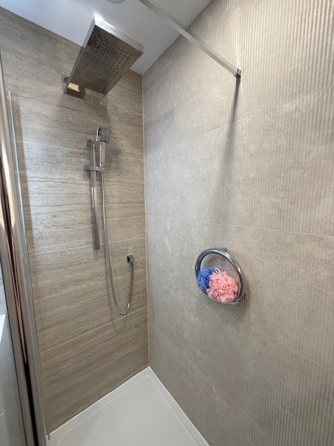 Travertine Shower