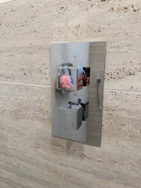 Travertine Shower